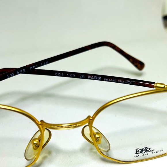 Vintage Women’s Logo Paris Eyeglasses Gold/Tortoise Frame Logo Paris 001 140 - Picture 5 of 8